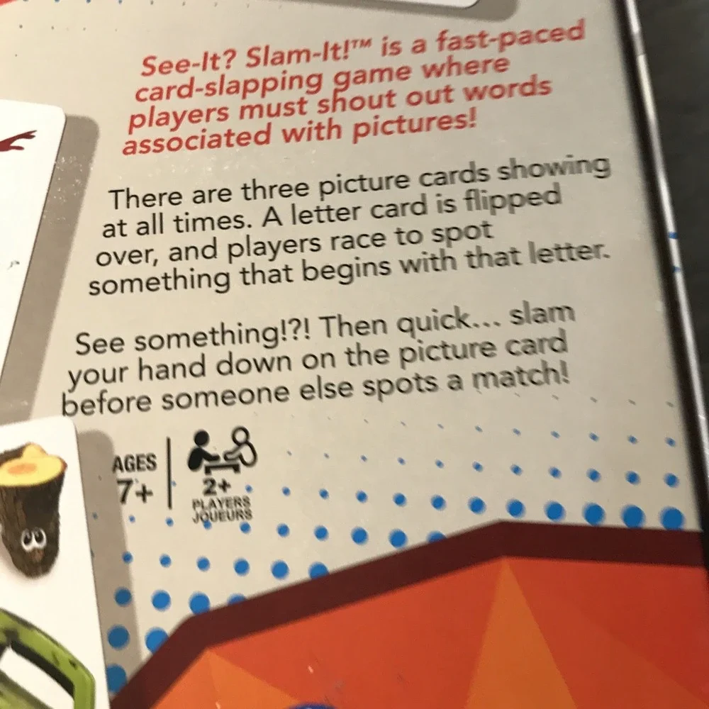 See-It? Slam-It!  COMPLETE Game by Outset 2016 FAMILY Word Party Game AGES 7+